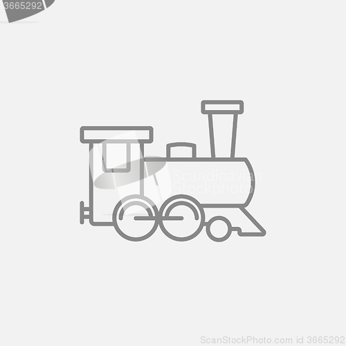 Image of Train line icon.