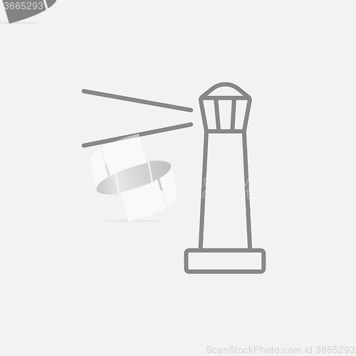 Image of Lighthouse line icon.