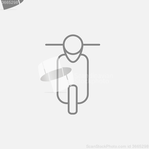 Image of Scooter line icon.