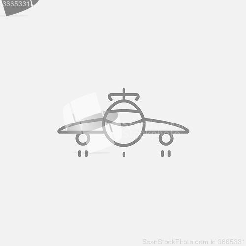 Image of Airplane line icon.