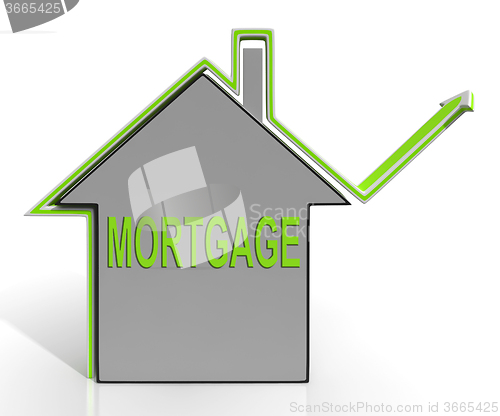 Image of Mortgage House Means Repayments On Property Loan