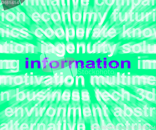 Image of Information Word Means Details Facts Or Notification