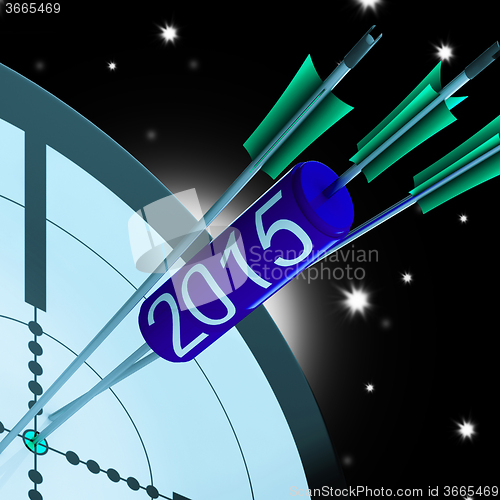 Image of 2015 Accurate Dart Target Shows Successful Future