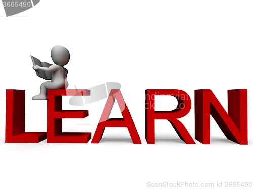 Image of Learn Word Showing Education Or Study