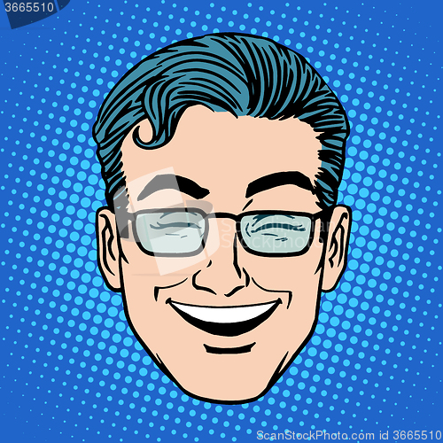 Image of Emoji smile laughter man face icon symbol