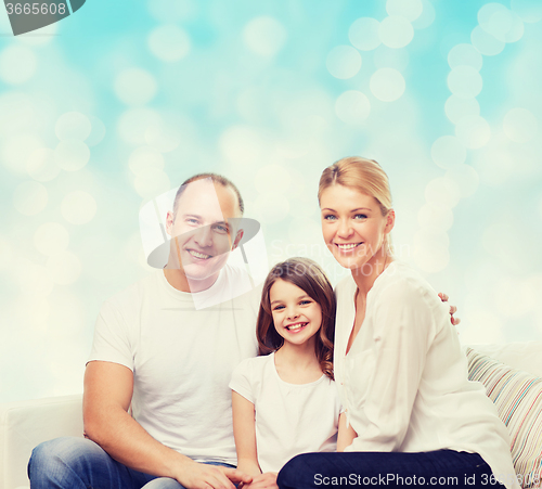 Image of happy family at home