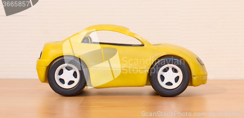 Image of Clear colored small car toy