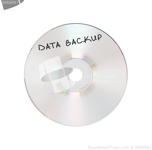 Image of CD or DVD isolated