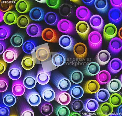 Image of Collection of various felt tip pens