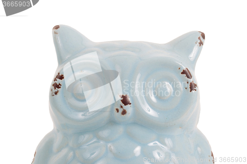 Image of Blue owl gift, isolated