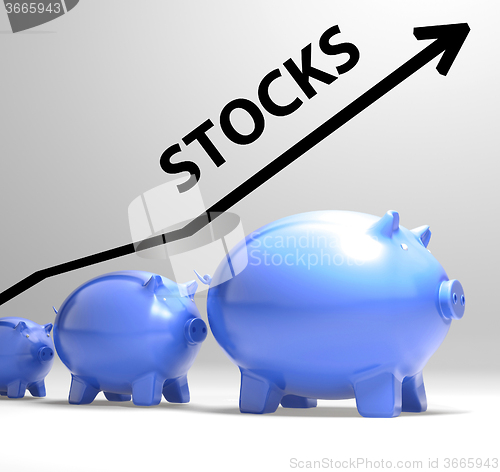 Image of Stocks Arrow Shows Increase In Worth For Stockholders