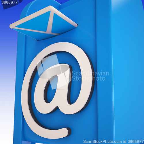 Image of Email On Email box Showing Delivered Mails