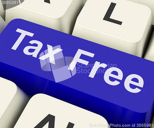 Image of Tax Free Key Means Untaxed\r