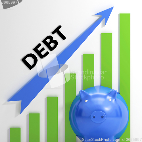 Image of Debt Graph Shows Bills Deficit And Borrowing