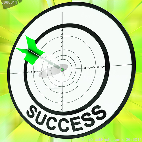Image of Success Target Shows Development Ideas And Vision