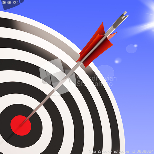 Image of Bulls eye Target Shows Performance Goal Achieved