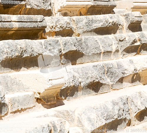 Image of in turkey europe aspendos the old theatre abstract texture of st