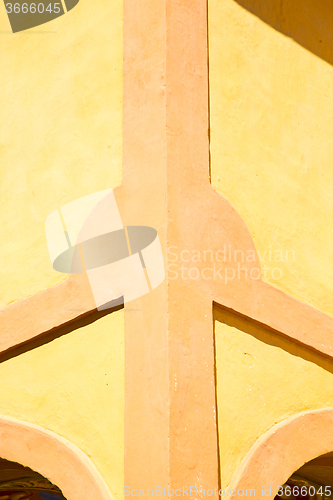 Image of orange in europe italy old wall and   contruction 