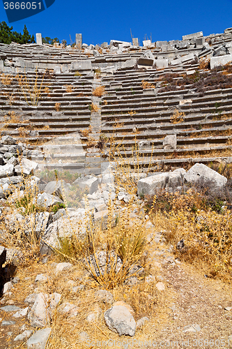 Image of the old  temple and theatre in termessos  