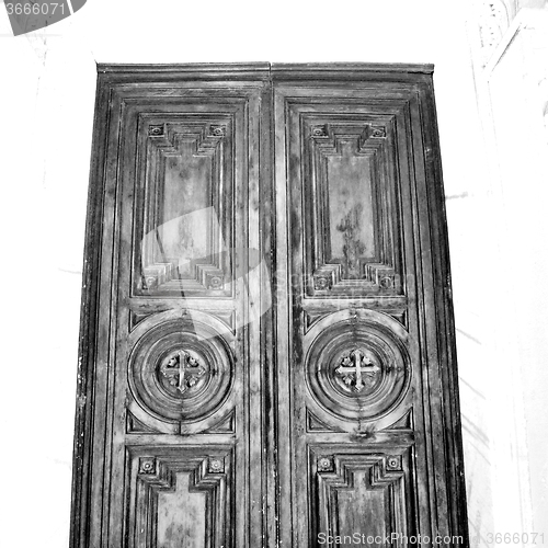 Image of old door in italy land europe architecture and wood the historic