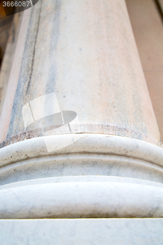 Image of abstract old column in the  europe italy   brick