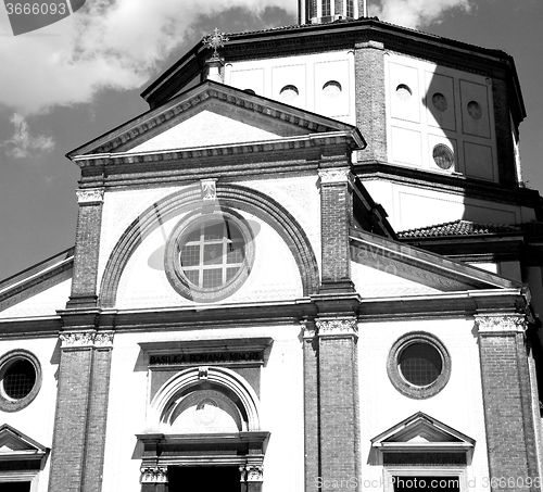 Image of  exterior old architecture in italy europe milan religion       