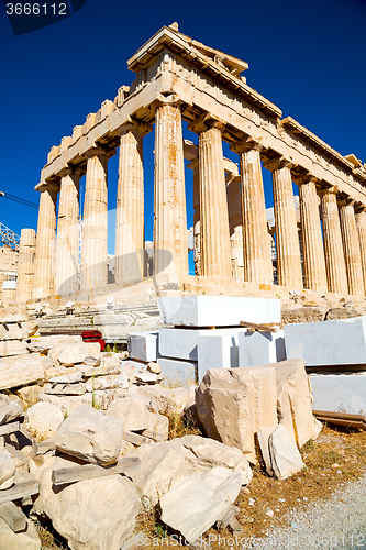 Image of statue acropolis athens     historical    the old architecture 