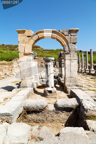 Image of perge old   asia turkey   and the roman  