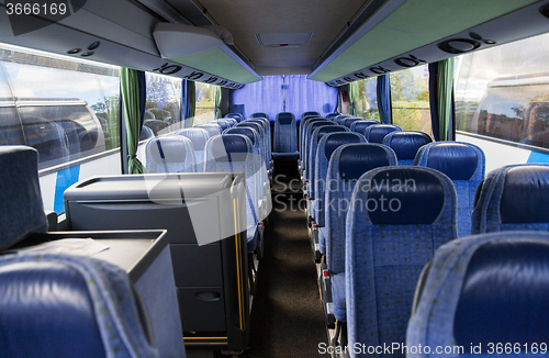 Image of travel bus interior