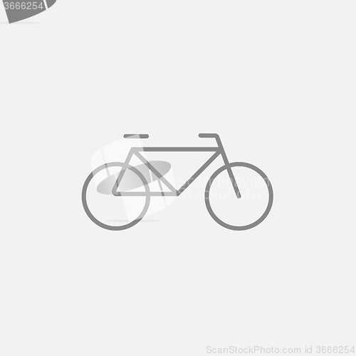 Image of Bicycle line icon.