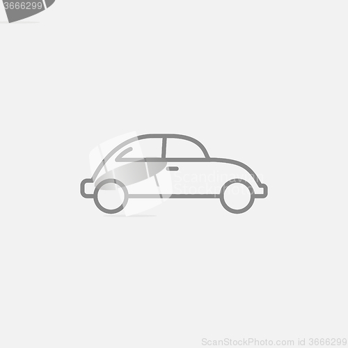 Image of Car line icon.