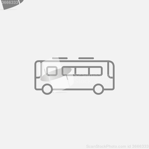 Image of Bus line icon.