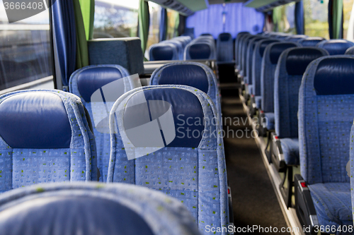 Image of travel bus interior