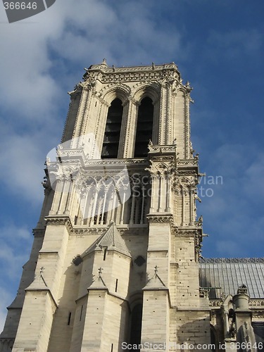 Image of Notre-Dame cathedral tower