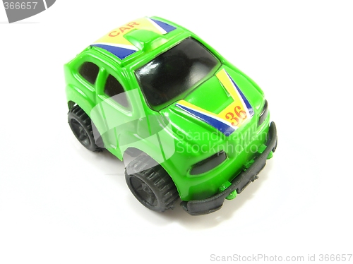 Image of green rally toycar