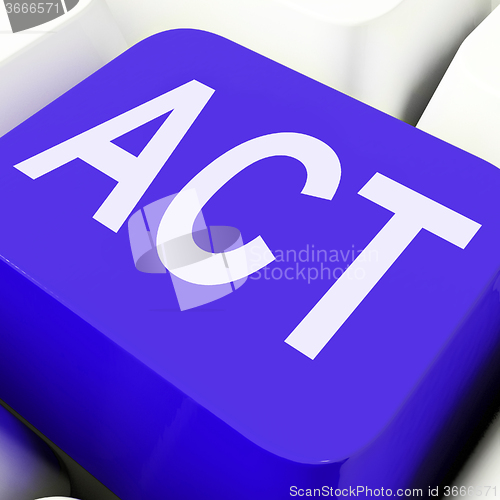 Image of Act Key Means To Perform Or Do\r