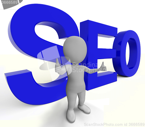 Image of Seo Word Represents Internet Optimization And Promotion