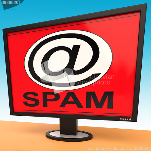 Image of Spam Message Shows Unwanted And Malicious Spamming