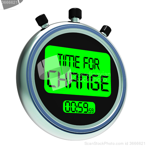 Image of Time For Change Showing Different Strategy Or Vary