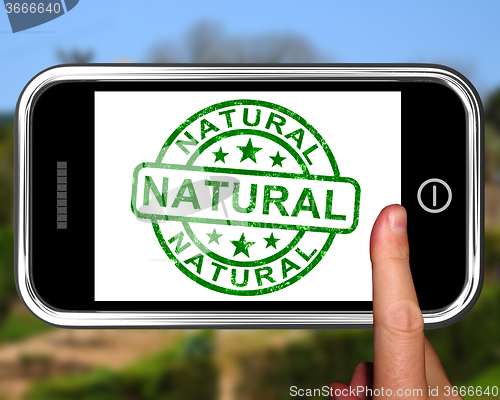 Image of Natural On Smartphone Showing Untreated Products
