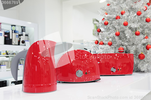 Image of Home appliances store at Christmas