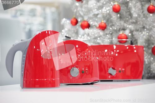 Image of Home appliances store at Christmas