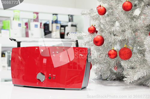 Image of Home appliances store at Christmas