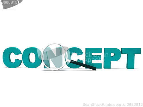 Image of Concept Word Shows Thinking Idea Concepts Or Invention