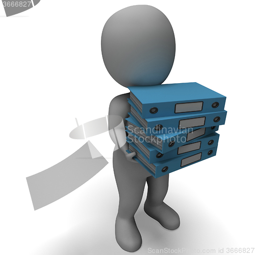 Image of Organizing Clerk Carries Organized Files