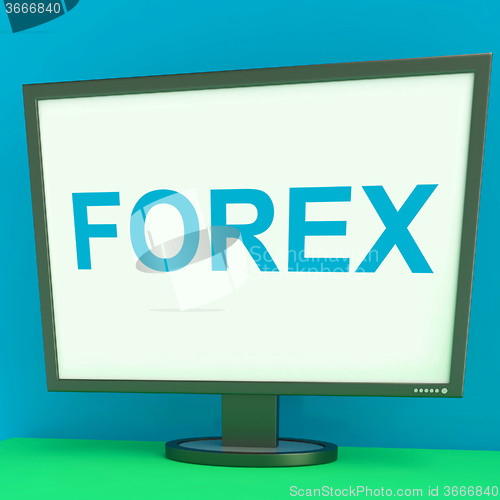 Image of Forex Screen Shows Foreign Exchange Or Currency Trading