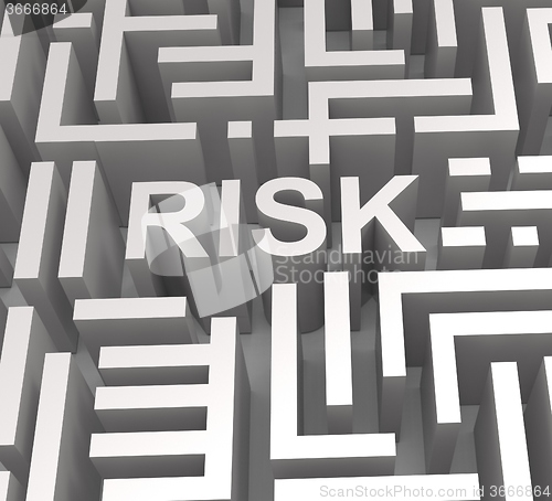 Image of Risky Maze Shows Dangerous Or Risk