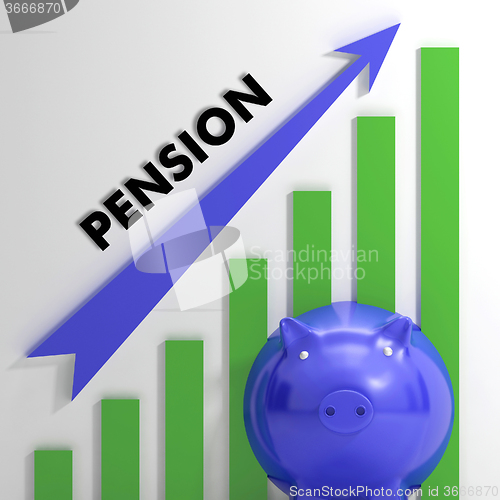Image of Raising Pension Chart Showing Monetary Growth