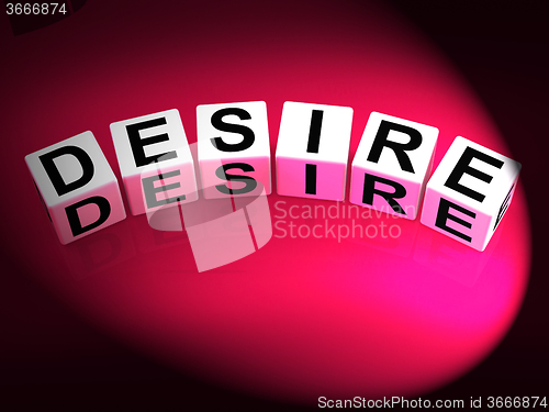 Image of Desire Dice Show Desires Ambitions and Motivation