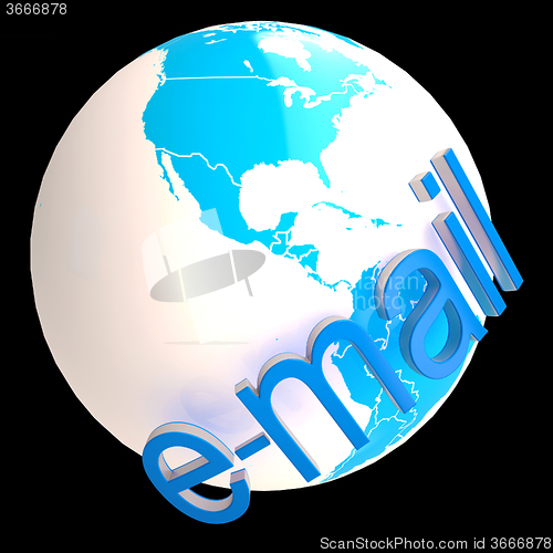 Image of Email At Globe Shows International Communications